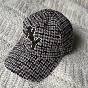 New York Houndstooth Cap Baseball Hat